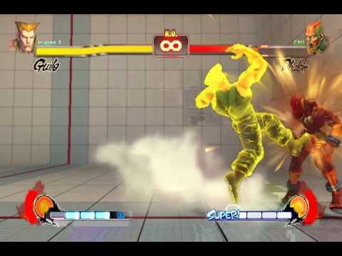 Super Street Fighter IV  - Игровой интерфейс, основные виды ударов персонажей.